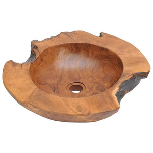 Νιπτήρας 45 εκ. από Μασίφ Ξύλο Teak - Pakobazaar