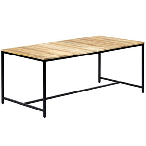Τραπεζαρία 180 x 90 x 75 εκ. από Μασίφ Ακατέργαστο Ξύλο Μάνγκο - Pakobazaar