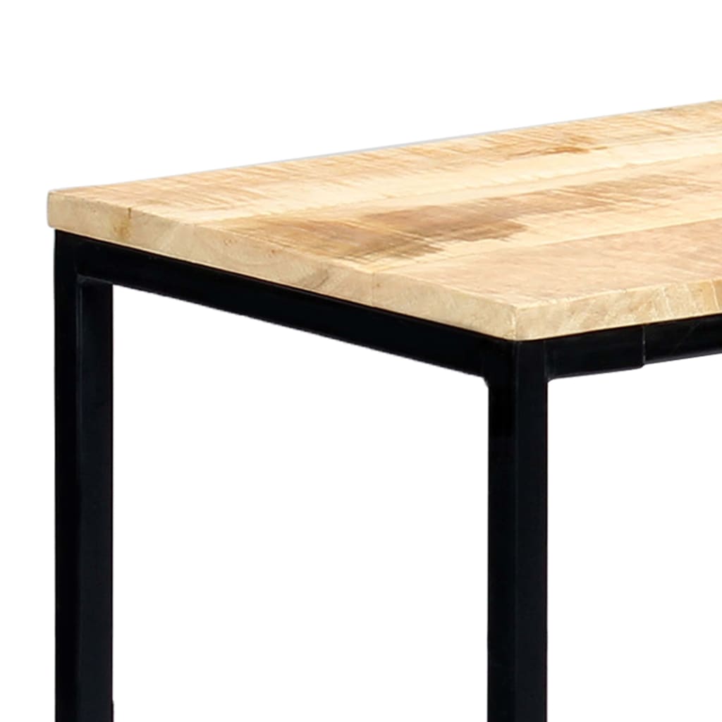 Τραπέζι Κονσόλα 140x35x76 εκ. από Μασίφ Ακατέργαστο Ξύλο Μάνγκο - PAKOBAZAAR