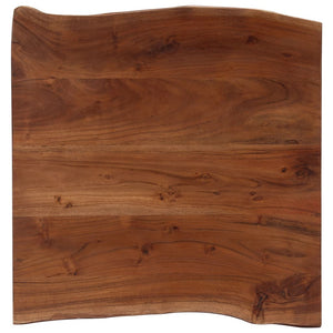 Τραπεζάκι Σαλονιού Live Edge 60x60x40 εκ. Μασίφ Ξύλο Ακακίας - PAKOBAZAAR