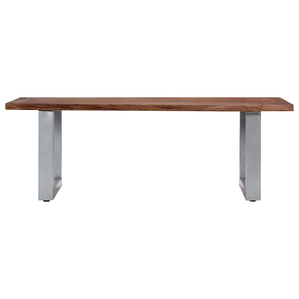 Τραπεζάκι Σαλονιού Live Edge 115x60x40 εκ. Μασίφ Ξύλο Ακακίας - PAKOBAZAAR