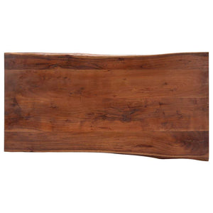 Τραπεζάκι Σαλονιού Live Edge 115x60x40 εκ. Μασίφ Ξύλο Ακακίας