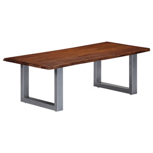 Τραπεζάκι Σαλονιού Live Edge 115x60x40 εκ. Μασίφ Ξύλο Ακακίας