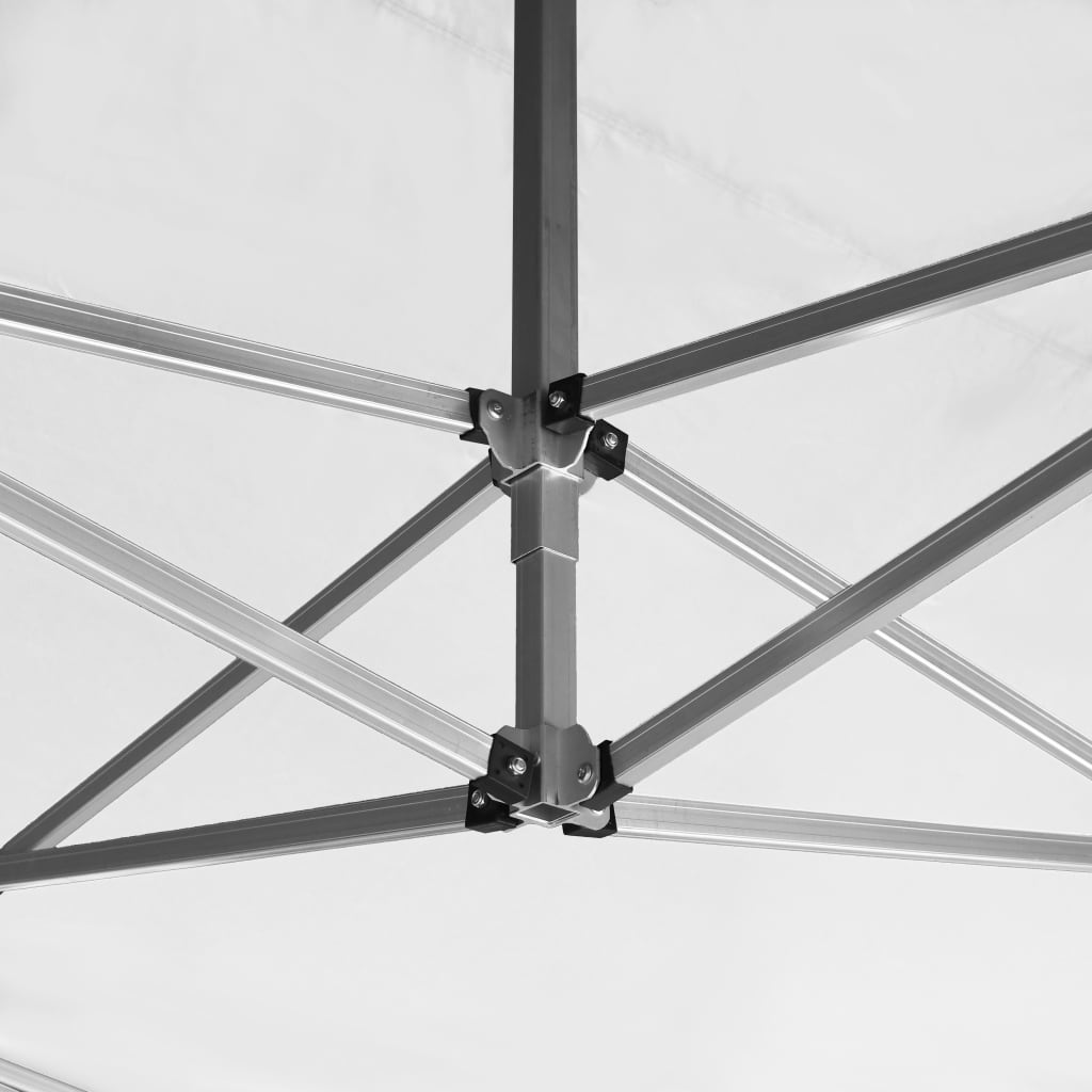 Κιόσκι με Τοιχώματα Πτυσσόμενο Επαγγ. Λευκό 4,5x3 μ. Αλουμινίου - Pakobazaar