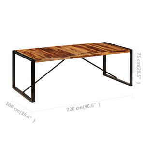 Τραπεζαρία 220 x 100 x 75 εκ. από Μασίφ Ξύλο Ακακίας - PAKOBAZAAR