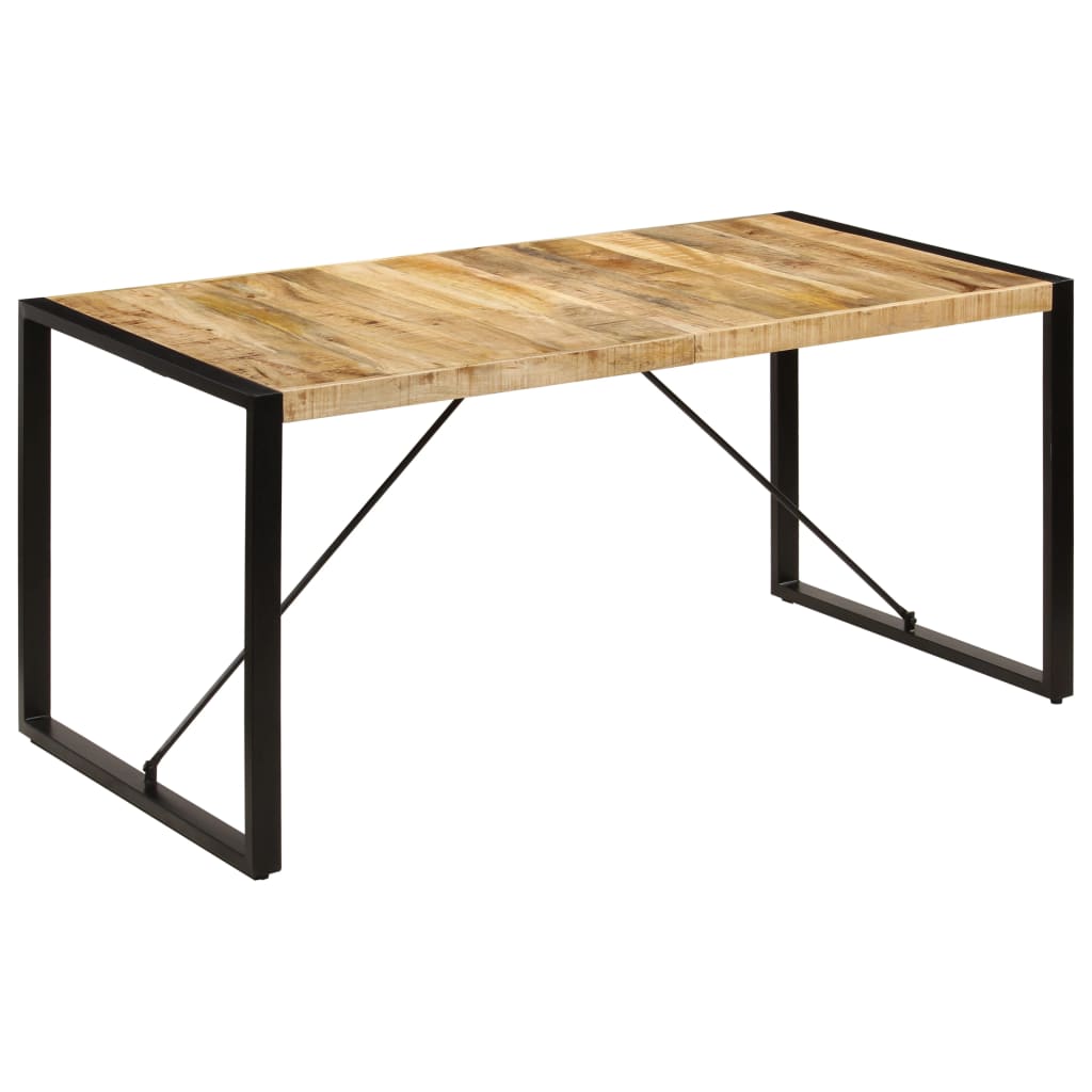 Τραπεζαρία 160 x 80 x 75 εκ. από Μασίφ Ξύλο Μάνγκο - PAKOBAZAAR
