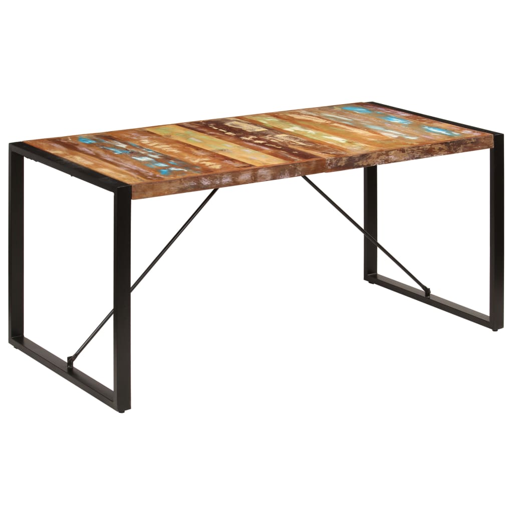 Τραπεζαρία 160 x 80 x 75 εκ. από Μασίφ Ανακυκλωμένο Ξύλο - PAKOBAZAAR