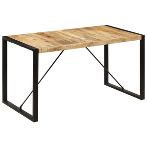 Τραπεζαρία 140 x 70 x 75 εκ. από Μασίφ Ξύλο Μάνγκο - PAKOBAZAAR