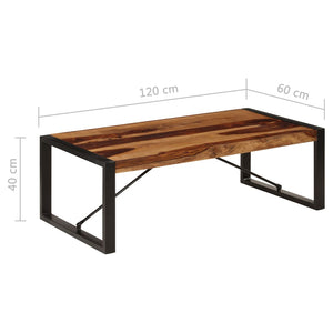 Τραπεζάκι Σαλονιού 120 x 60 x 40 εκ. από Μασίφ Ξύλο Ακακίας - PAKOBAZAAR