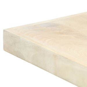 Τραπεζαρία Λευκή 200 x 100 x 75 εκ. από Μασίφ Ξύλο Μάνγκο - PAKOBAZAAR