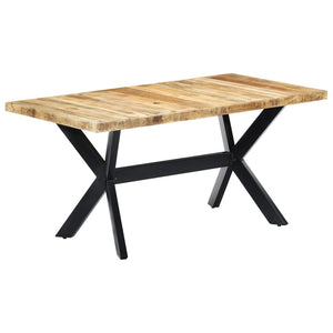 Τραπεζαρία 160 x 80 x 75 εκ. από Μασίφ Ακατέργαστο Ξύλο Μάνγκο - PAKOBAZAAR