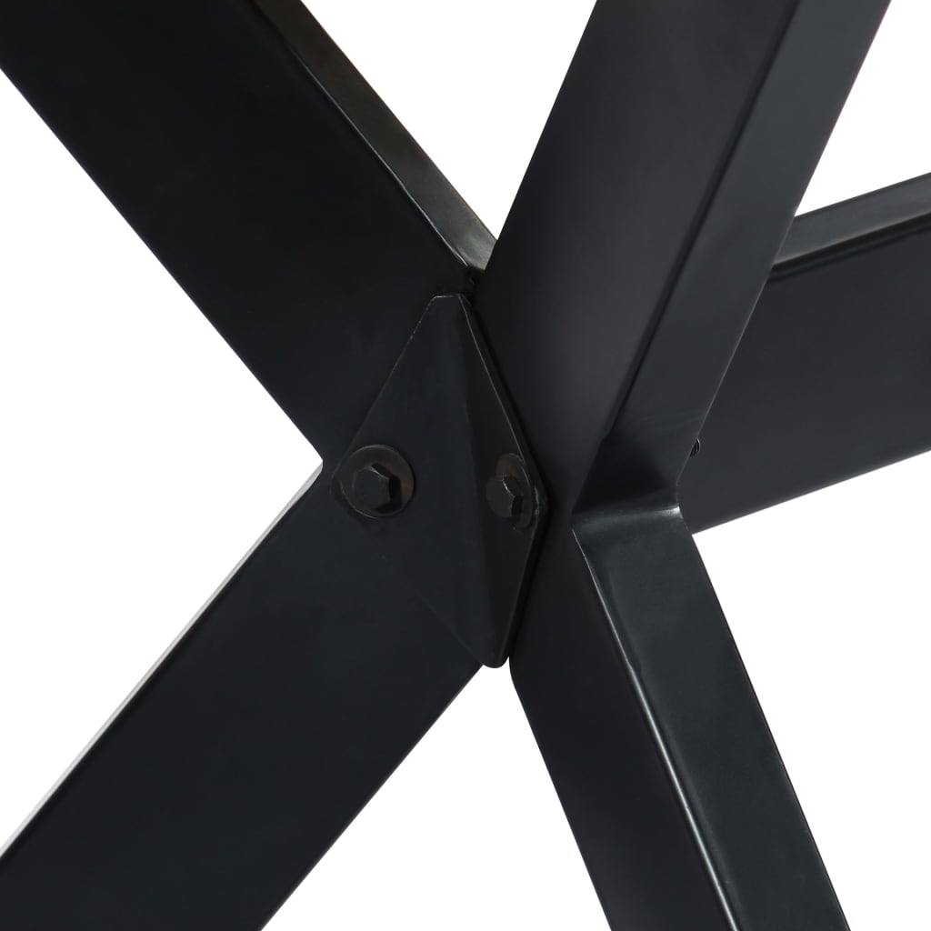 Τραπεζαρία Λευκή 160 x 80 x 75 εκ. από Μασίφ Ξύλο Μάνγκο - PAKOBAZAAR