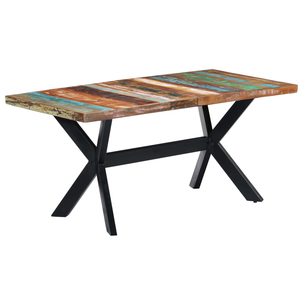 Τραπεζαρία 160 x 80 x 75 εκ. από Μασίφ Ανακυκλωμένο Ξύλο - PAKOBAZAAR