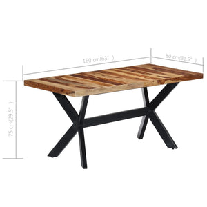 Τραπεζαρία 160 x 80 x 75 εκ. από Μασίφ Ξύλο Ακακίας