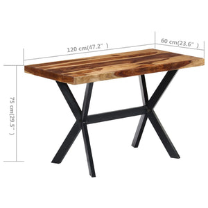 Τραπεζαρία 120 x 60 x 75 εκ. από Μασίφ Ξύλο Ακακίας - Pakobazaar