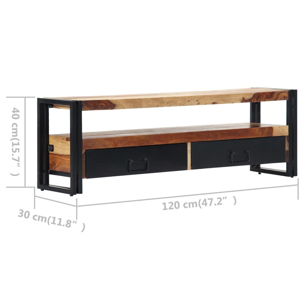 Έπιπλο Τηλεόρασης 120 x 30 x 40 εκ. από Μασίφ Ξύλο Ακακίας - PAKOBAZAAR