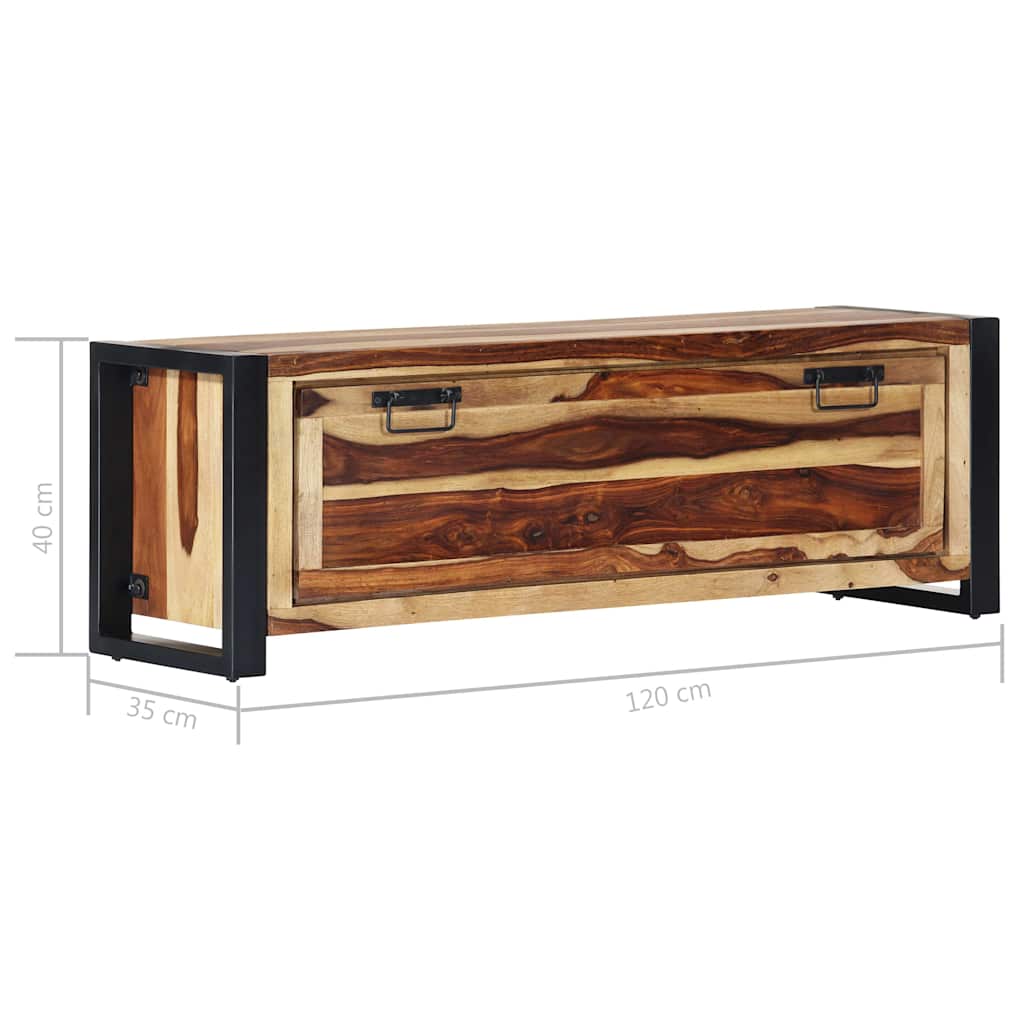 Παπουτσοθήκη 120 x 35 x 40 εκ. από Μασίφ Ξύλο Ακακίας - Pakobazaar