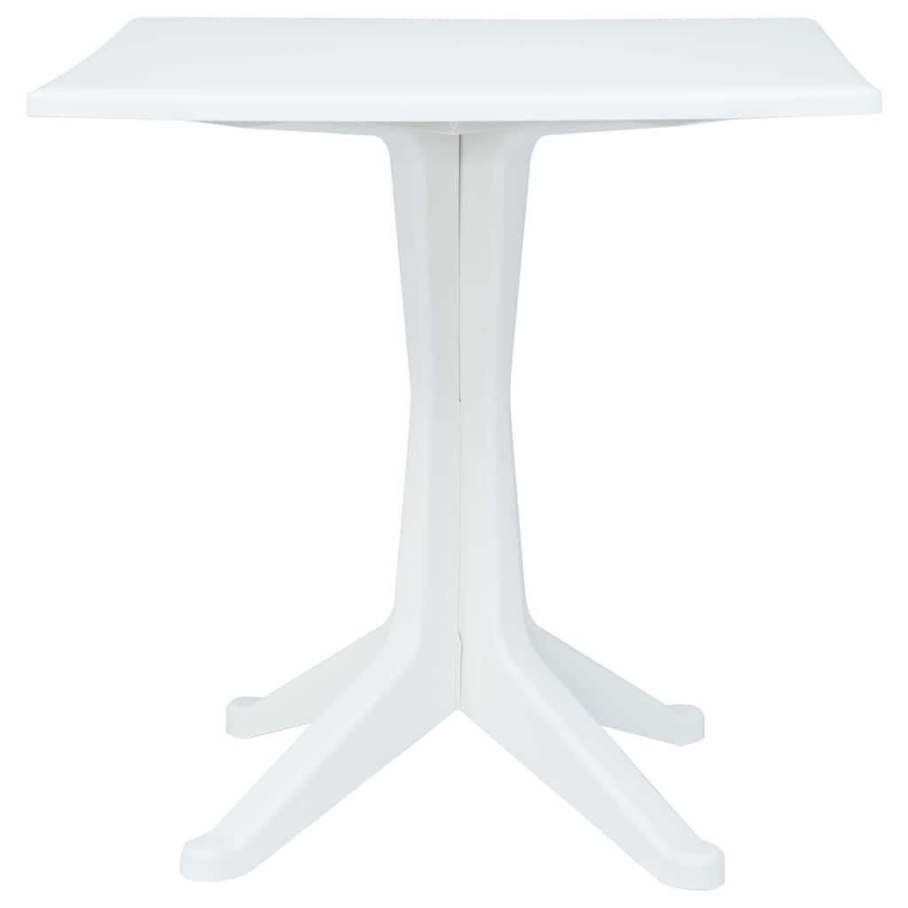 Τραπέζι Κήπου Λευκό 70 x 70 x 71.7 εκ. Πλαστικό - Pakobazaar