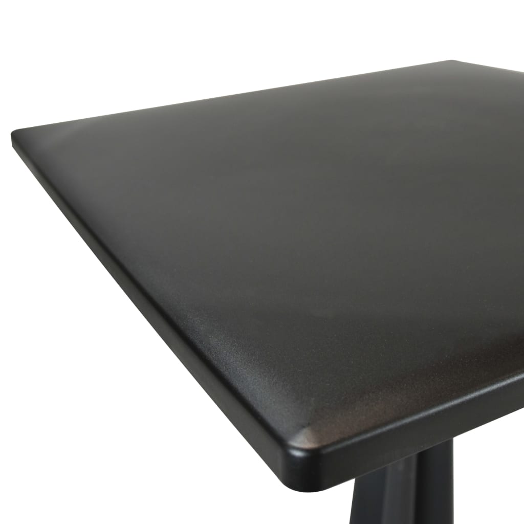 Τραπέζι Κήπου Ανθρακί 70 x 70 x 71,7 εκ. Πλαστικό - Pakobazaar