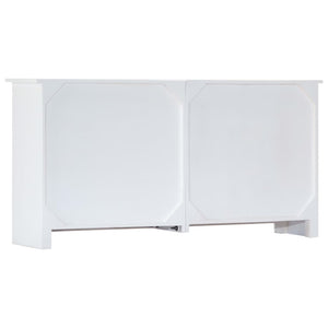 Μπουφές Χειροποίητος Λευκός 140x30x70 εκ. Μασίφ Ξύλο Ακακίας - Pakobazaar