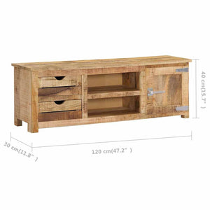 Έπιπλο Τηλεόρασης 120 x 30 x 40 εκ. από Μασίφ Ξύλο Μάνγκο