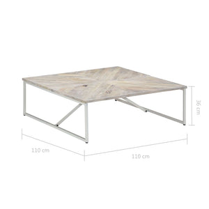 Τραπεζάκι Σαλονιού 110 x 110 x 36 εκ. από Μασίφ Ξύλο Μάνγκο - PAKOBAZAAR