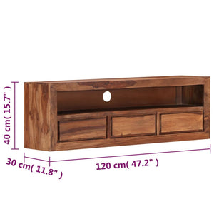 Έπιπλο Τηλεόρασης 120 x 30 x 40 εκ. από Μασίφ Ξύλο Ακακίας - Pakobazaar