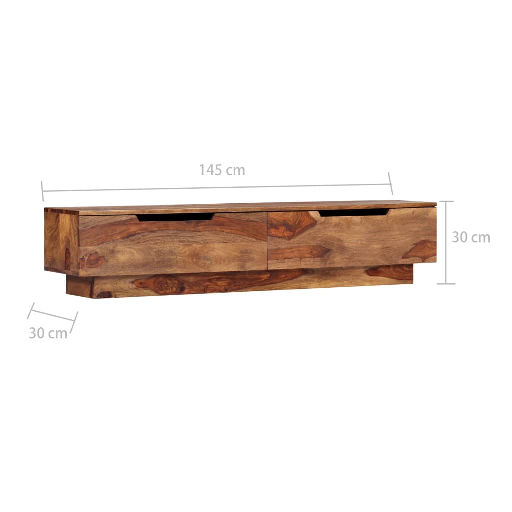 Έπιπλο Τηλεόρασης 145 x 30 x 30 εκ. από Μασίφ Ξύλο - PAKOBAZAAR