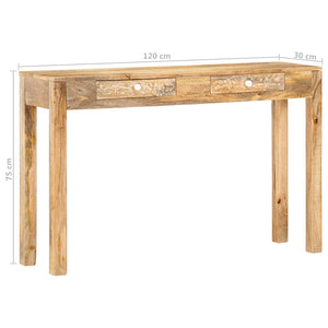 Τραπέζι Κονσόλα 120 x 30 x 75 εκ. από Μασίφ Ξύλο Μάνγκο - Pakobazaar