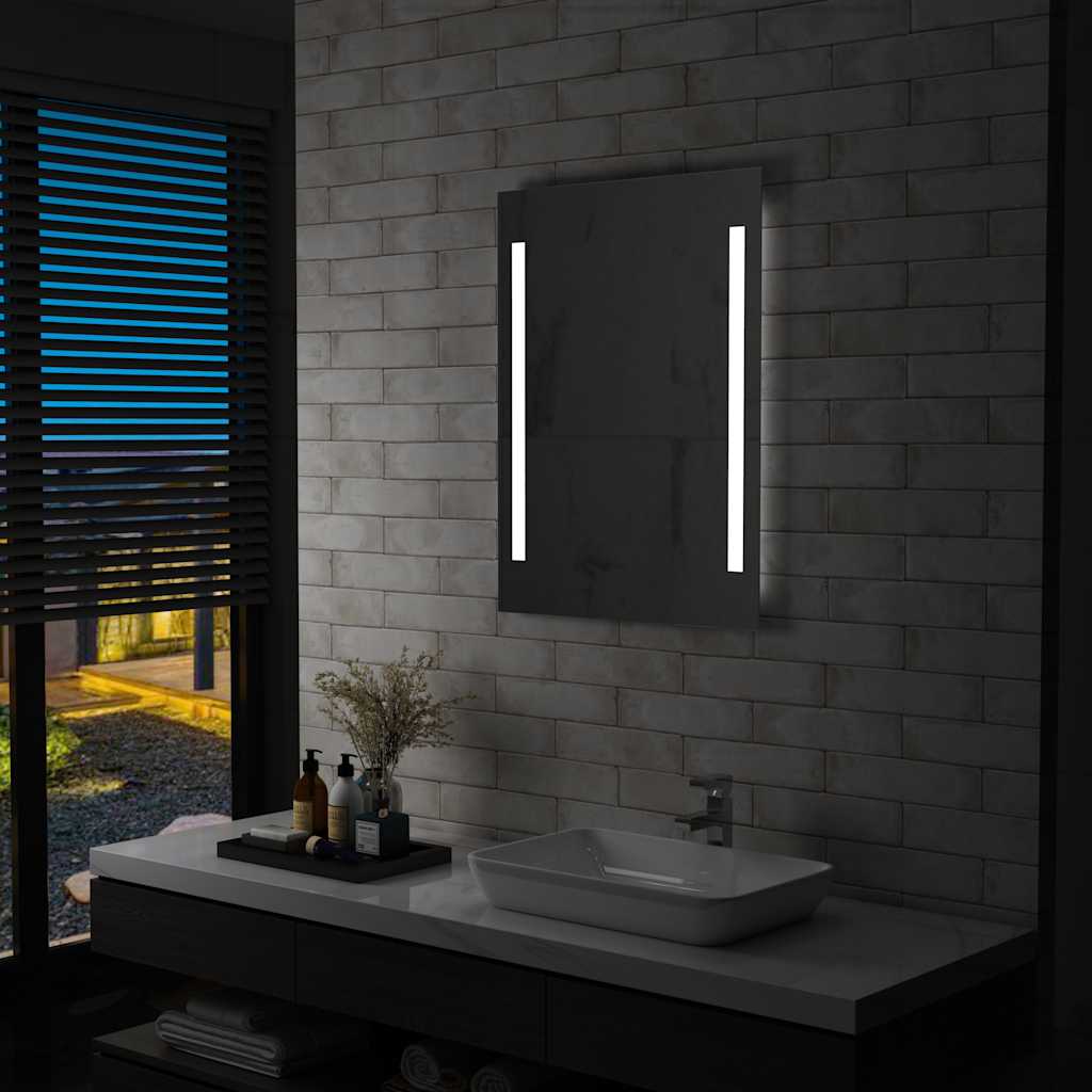 Καθρέφτης Μπάνιου Τοίχου με LED 60 x 80 εκ. - PAKOBAZAAR