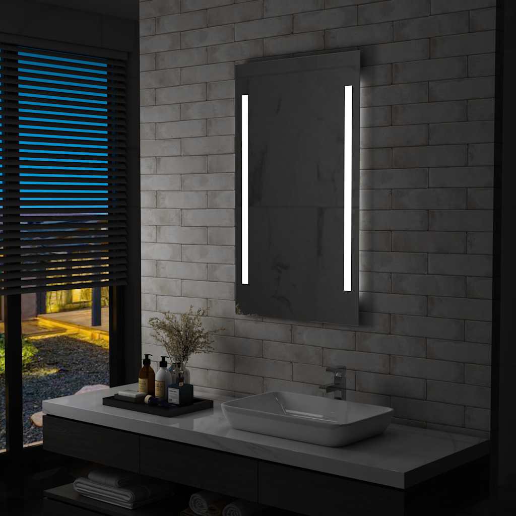 Καθρέφτης Μπάνιου Τοίχου με LED 60 x 100 εκ. - Pakobazaar