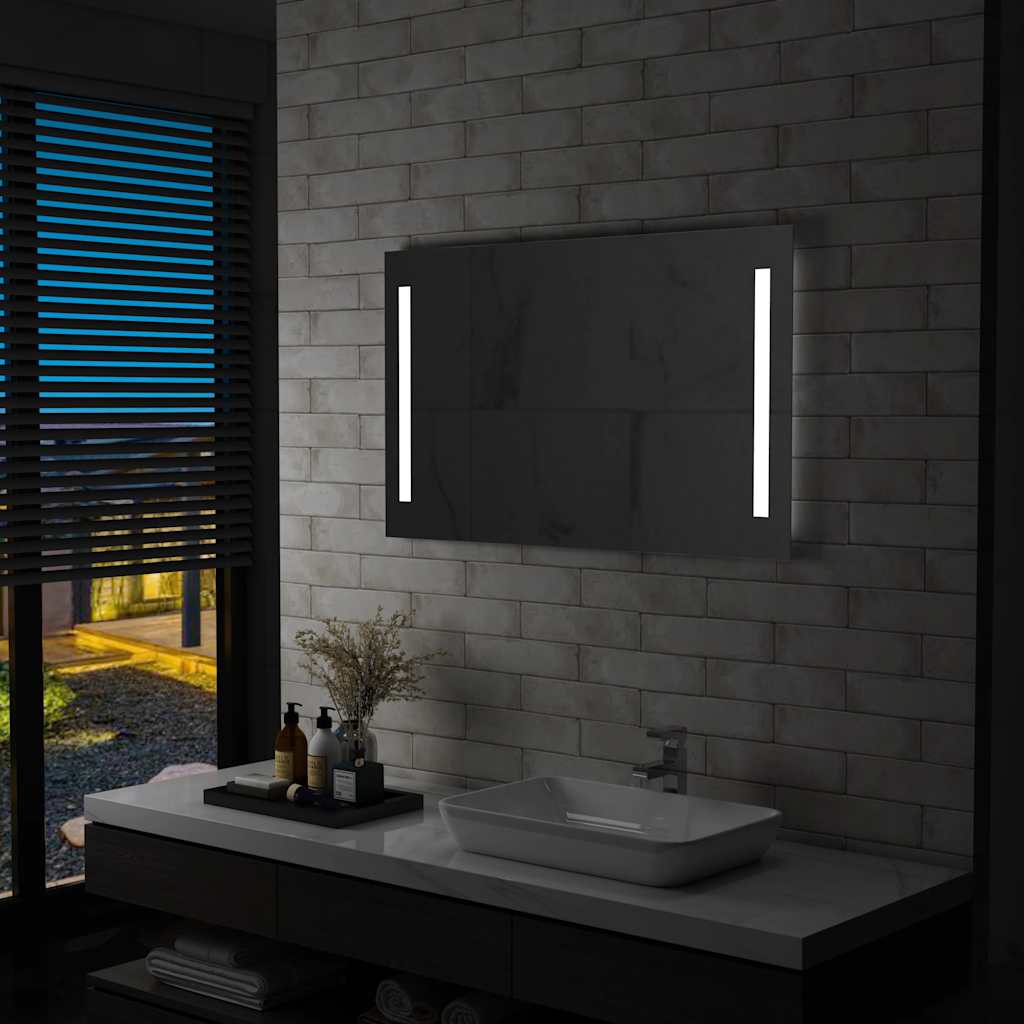 Καθρέφτης Μπάνιου Τοίχου με LED 100 x 60 εκ. - PAKOBAZAAR