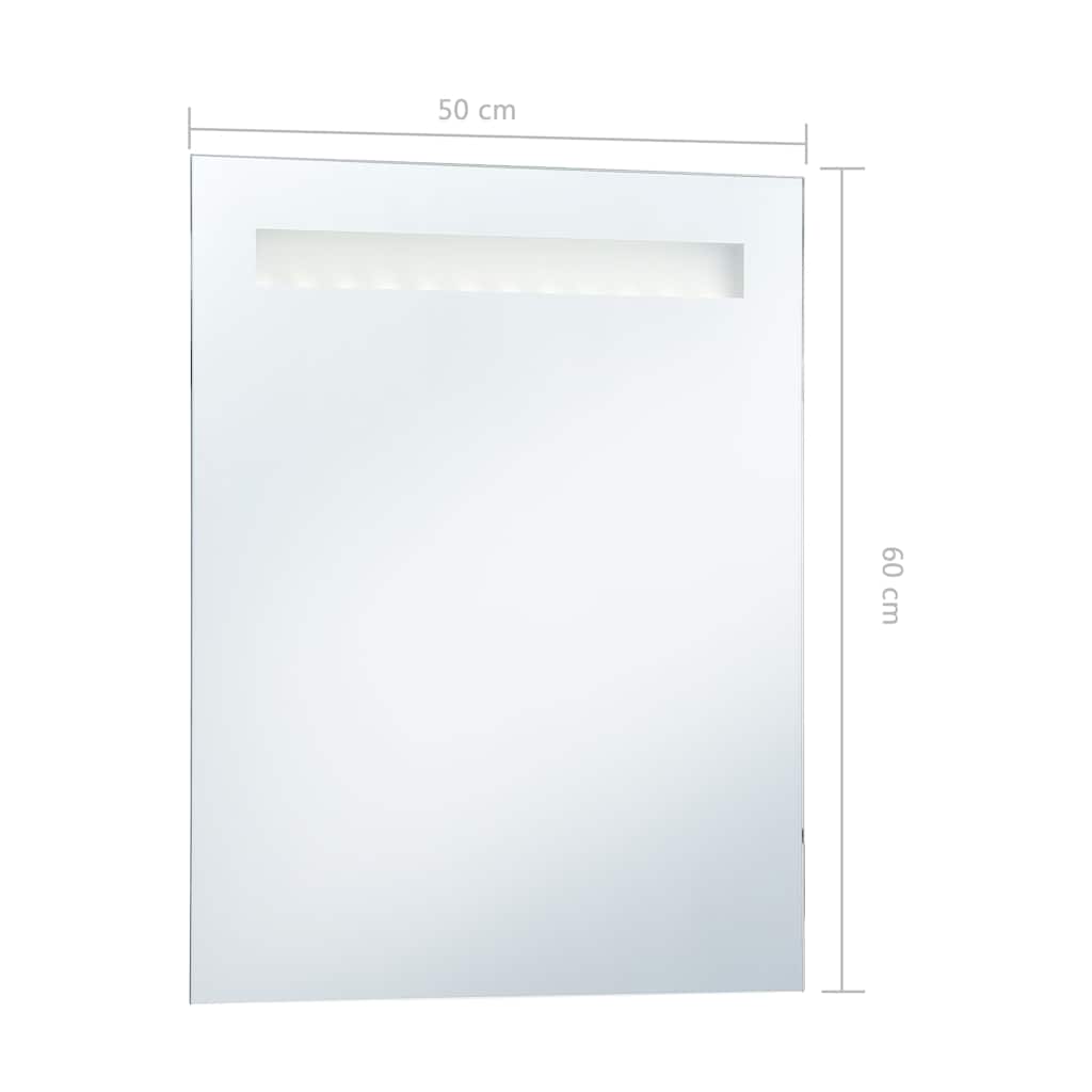 Καθρέφτης Μπάνιου Τοίχου με LED 50 x 60 εκ.