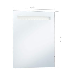 Καθρέφτης Μπάνιου Τοίχου με LED 50 x 60 εκ.