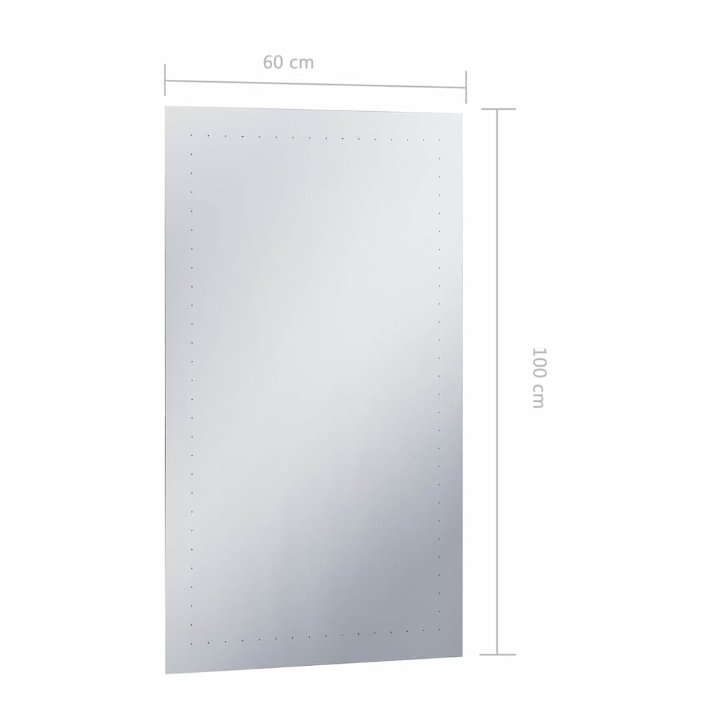 Καθρέφτης Μπάνιου Τοίχου με LED 60 x 100 εκ.