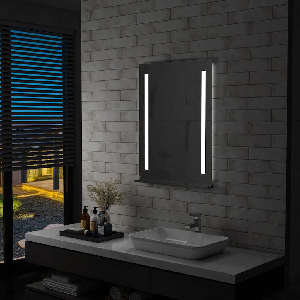 Καθρέφτης Μπάνιου Τοίχου με LED 60 x 80 εκ. - Pakobazaar