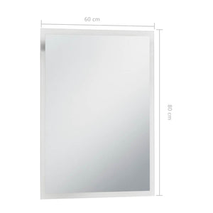 Καθρέφτης Μπάνιου Τοίχου με LED 60 x 80 εκ. - PAKOBAZAAR