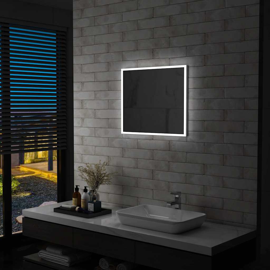 Καθρέφτης Μπάνιου Τοίχου με LED 60 x 50 εκ. - PAKOBAZAAR