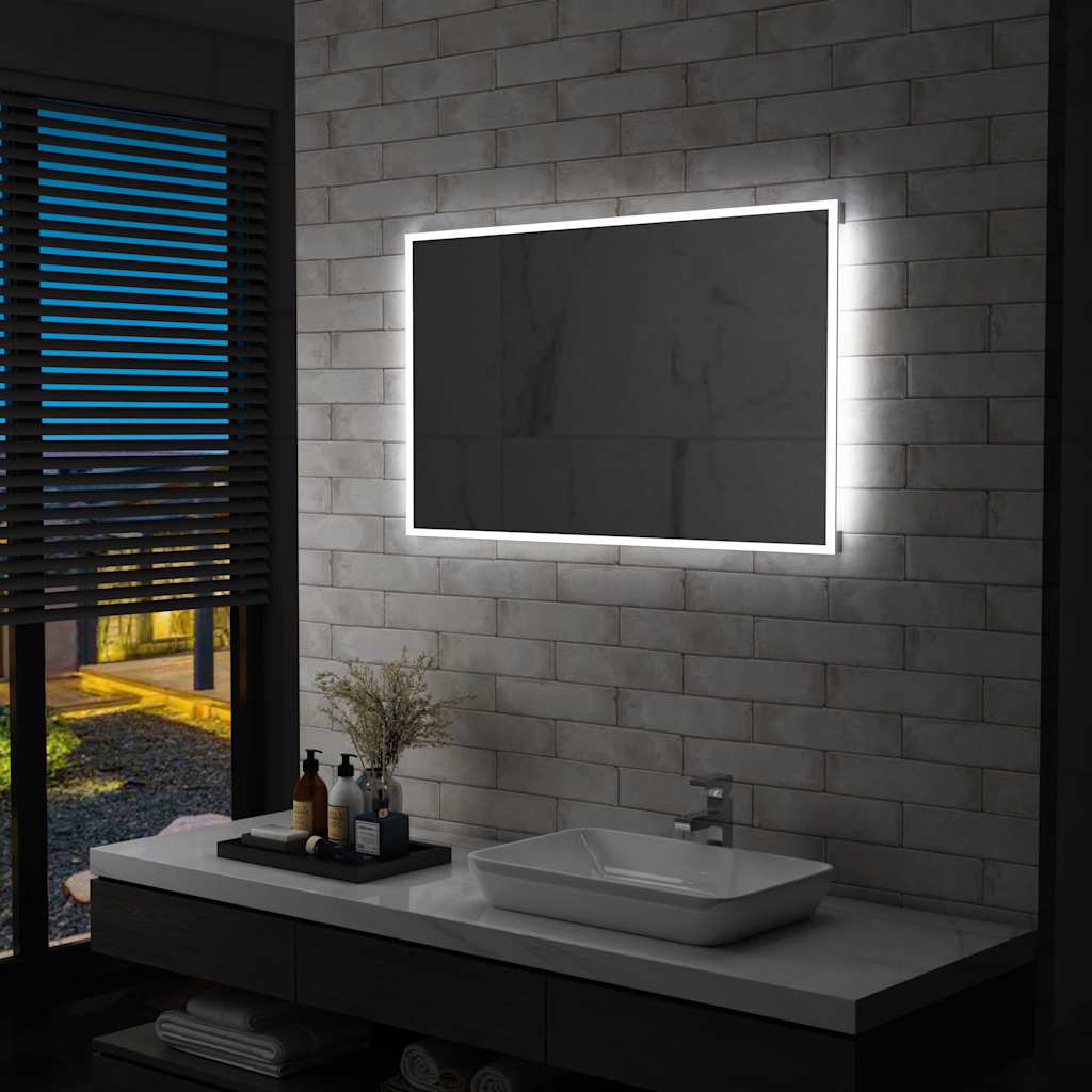 Καθρέφτης Μπάνιου Τοίχου με LED 100 x 60 εκ. - PAKOBAZAAR
