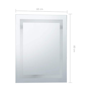 Καθρέφτης Μπάνιου LED με Αισθητήρα Αφής 60 x 80 εκ. - Pakobazaar