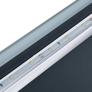 Καθρέφτης Μπάνιου με LED/Αισθητήρα Αφής και Οθόνη Ώρας 100x60εκ - PAKOBAZAAR