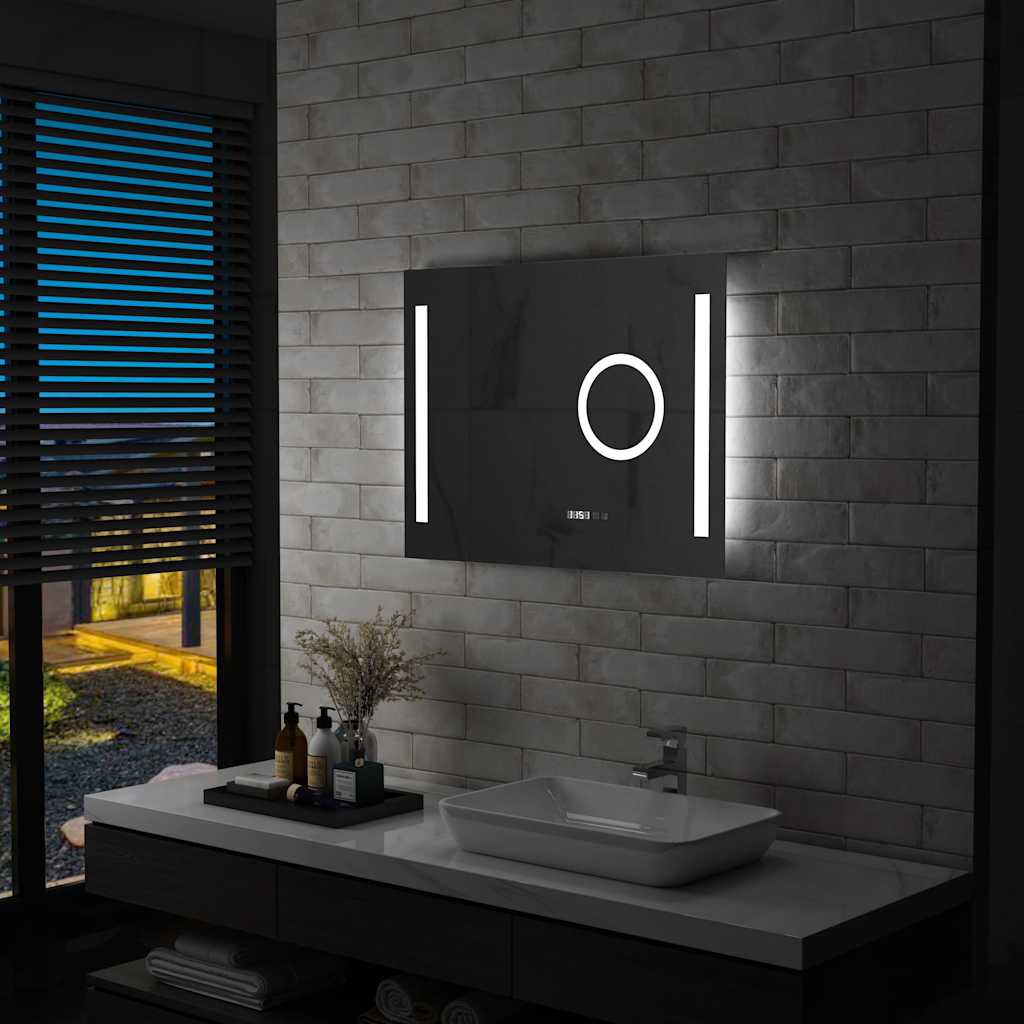 Καθρέφτης Μπάνιου Τοίχου με LED/Αισθητήρα Κίνησης 80 x 60 εκ. - PAKOBAZAAR