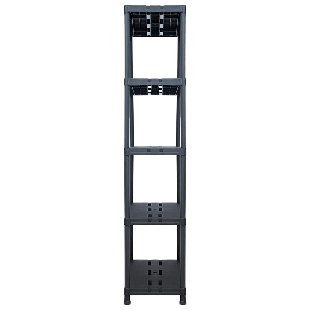 Ραφιέρα Μαύρη 260 κ. 90 x 40 x 180 εκ. Πλαστική
