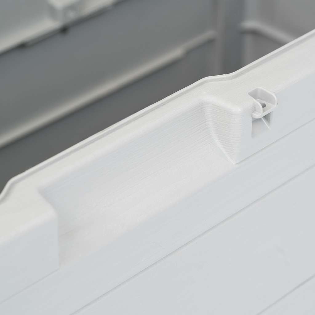 Μπαούλο Αποθήκευσης Κήπου Ανοιχτό Γκρι 280 Λίτρα - Pakobazaar