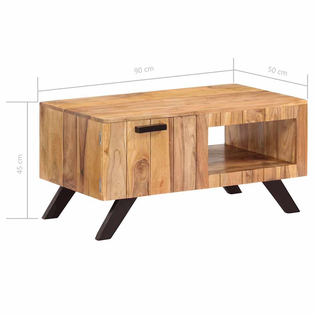 Τραπεζάκι Σαλονιού 90 x 50 x 45 εκ. από Μασίφ Ξύλο Ακακίας