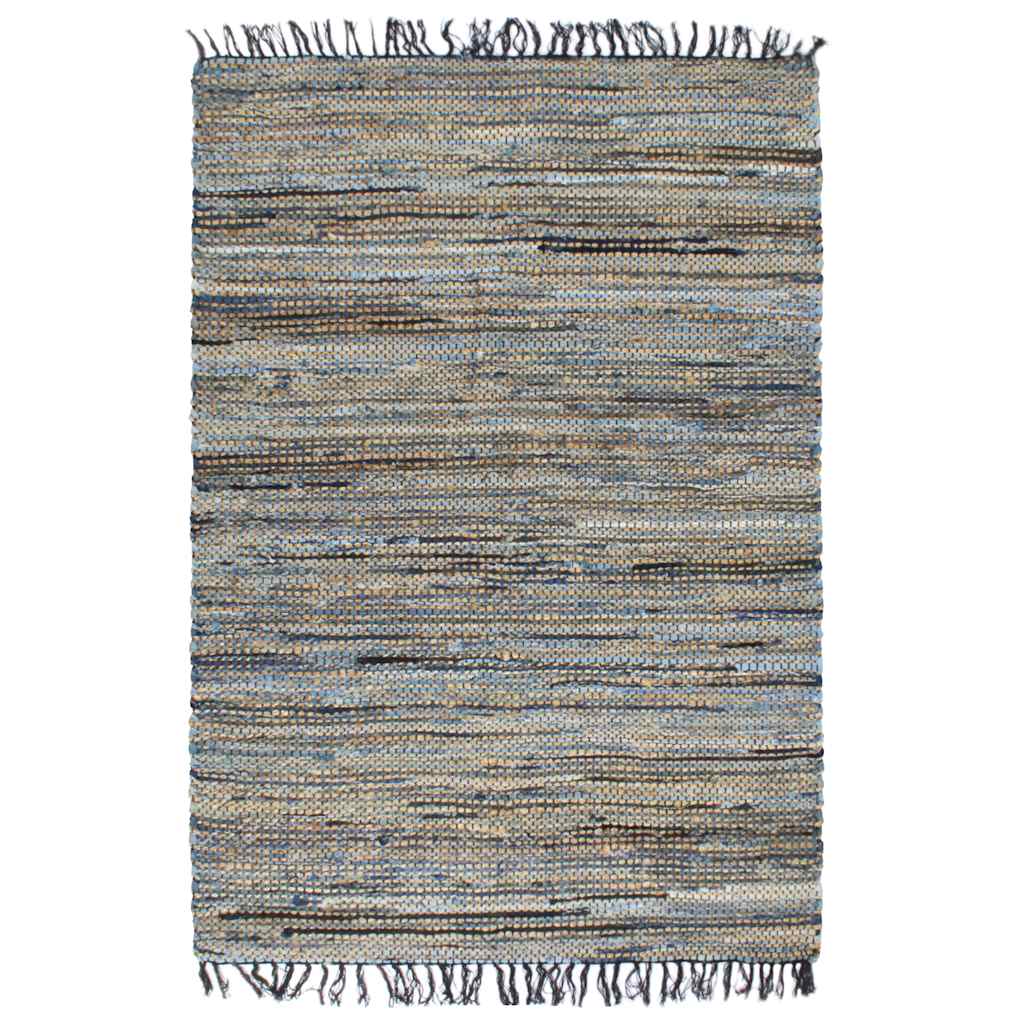 Χαλί Chindi Χειροποίητο Πολύχρωμο 120 x 170 εκ. Denim/Γιούτα