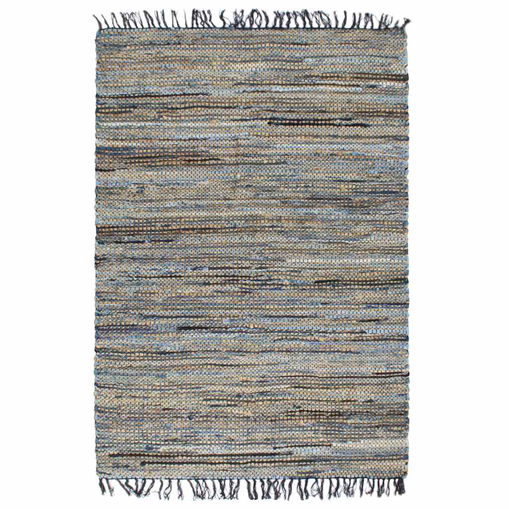 Χαλί Chindi Χειροποίητο Πολύχρωμο 160 x 230 εκ. Denim/Γιούτα