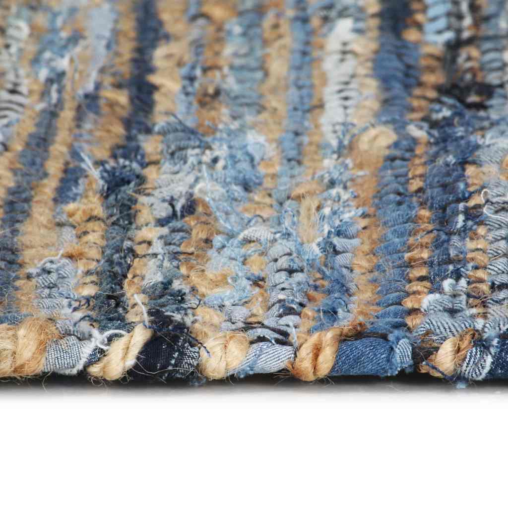 Χαλί Chindi Χειροποίητο Πολύχρωμο 200 x 290 εκ. Denim/Γιούτα
