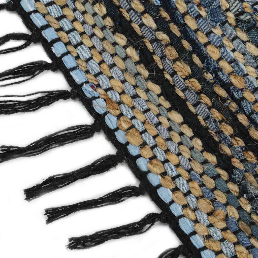 Χαλί Chindi Χειροποίητο Πολύχρωμο 200 x 290 εκ. Denim/Γιούτα
