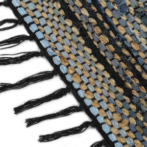 Χαλί Chindi Χειροποίητο Πολύχρωμο 200 x 290 εκ. Denim/Γιούτα